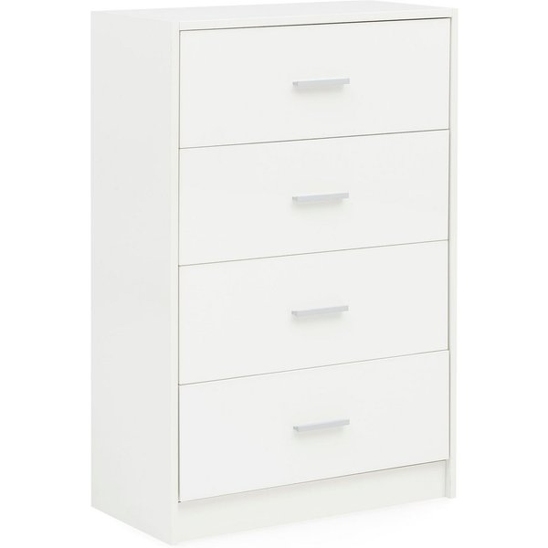 Wohnling Schubkastenkommode Sideboard WL5.864 Weiß Hochglanz 60x90x30 cm Schubladenkommode Anricht (Sideboard Weiß Hochglanz 60x90x30 cm Modern), Anrichte Schma