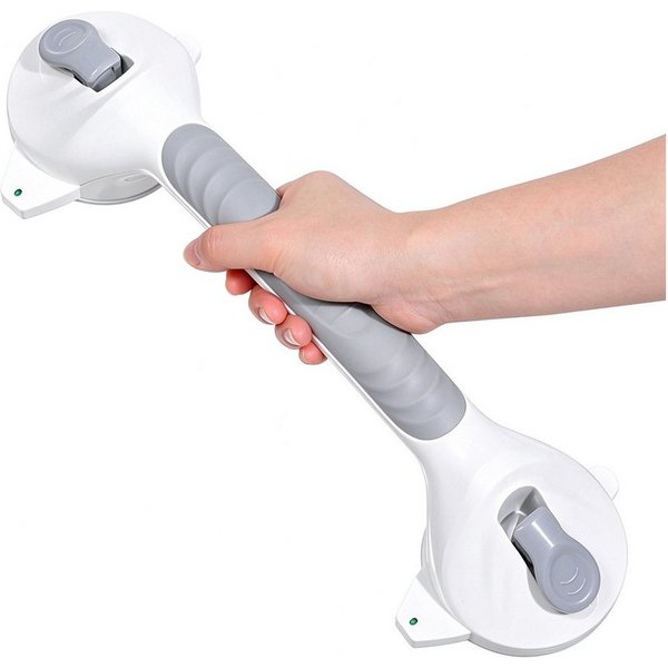 wohnTRAUM24 Haltegriff Dusche Handgriff Mobiler Haltegriff Wannengriff Badewannengriff, Duschgriff mit Saugnapf, Ohne Bohren für Senioren