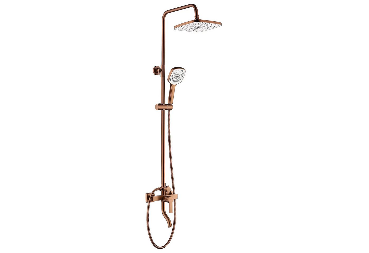 wohnwerk.idee Duschsystem Design Duscharmatur mit Regenbrause und Handbrause – Bild 5 von 5