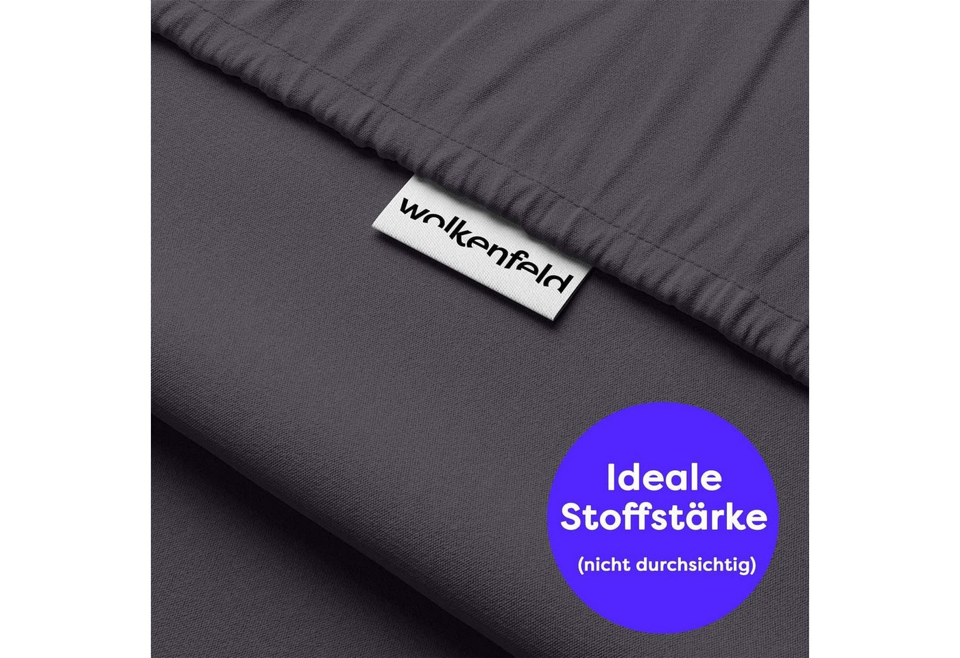 Wolkenfeld Bettwäsche Allergiker Bettwäsche, unfassbar weich, Microfaser, 2 teilig, 135x200 cm, 155x220 & Übergrößen I inkl. Kissenbezüge 80x80 I Uni – Bild 2 von 5