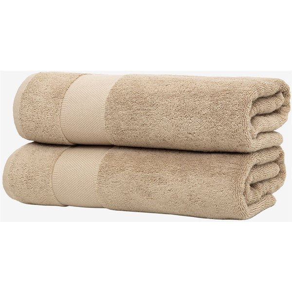 Wolkenfeld Duschtücher Premium Low-Twist Baumwolle 550 g/m² – 2 große Duschtücher, Frottier (2-St), 70×140 cm – weich, saugfähig und ideal für Bad & Wellness