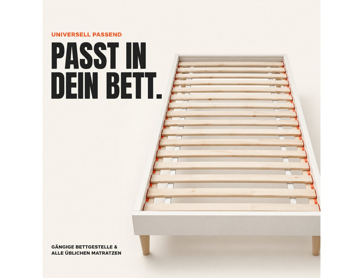 Lattenrost Rollrost 14 oder 23 Latten, 80x200, 90x200, 120x200, 140x200, Wolkenland, PREMIUM, 400kg Tragkraft, Universal, Hergestellt in Europa – Bild 5 von 5