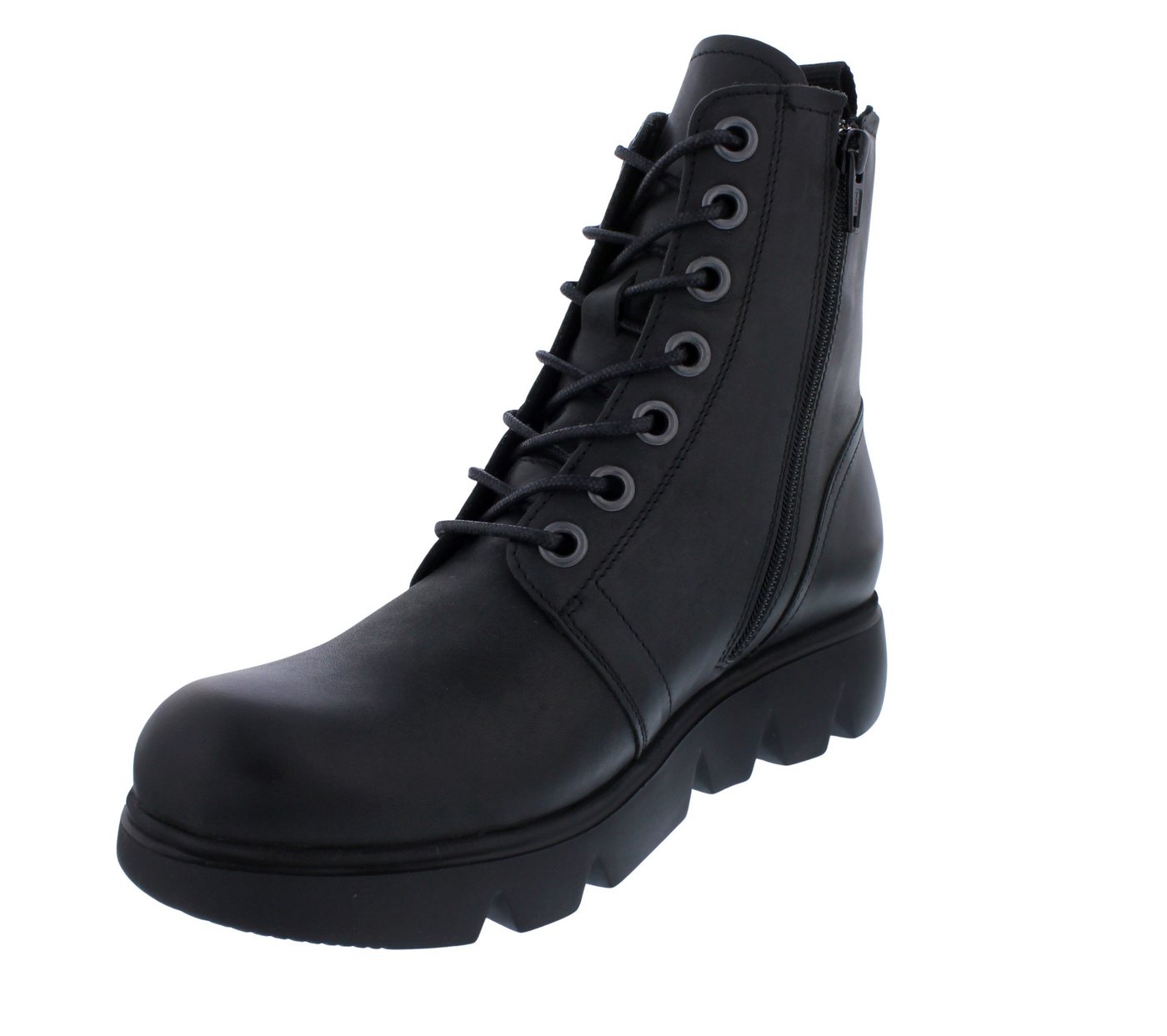 WOLKY Wolky Hope XW Bootie 0632530-000, Softy wax - Glattleder, Schwarz, Sch Schnürstiefel – Bild 4 von 5
