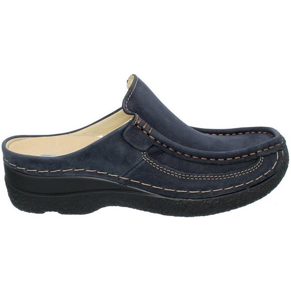 WOLKY Wolky Roll-Slide, Clog, Antique nubuck, Blue 0620211-800 Clog