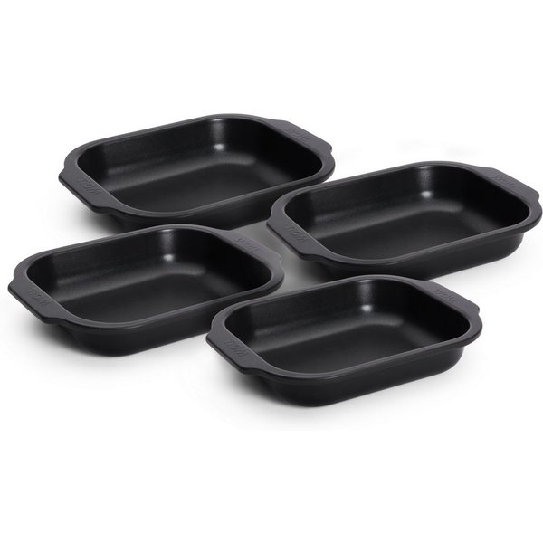WOLL Auflaufform Roast it!, Aluminium, (4-St), Antihaftbeschichtet
