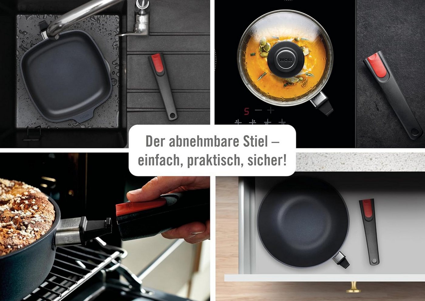 WOLL MADE IN GERMANY Bratpfanne, (Set) – Bild 2 von 4