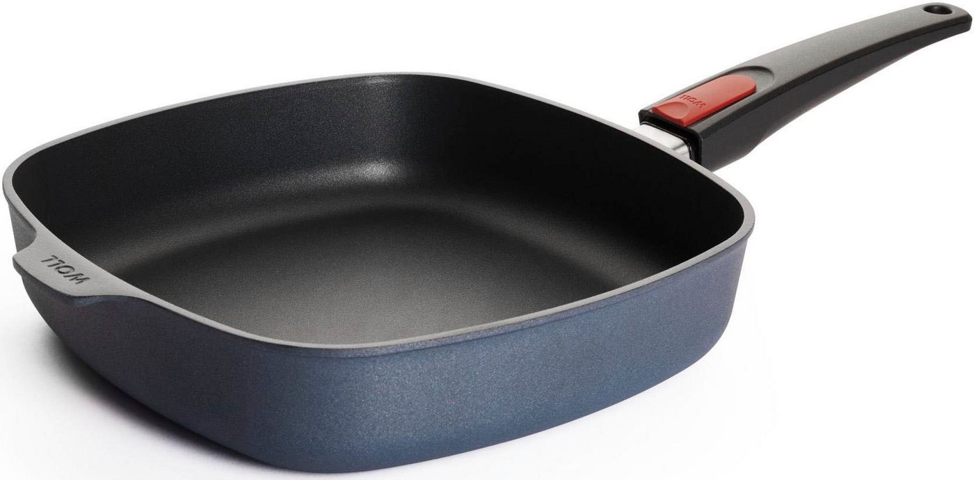 WOLL Pfannen-Set MADE IN GERMANY - Diamond Lite, Aluminiumguss (Set, 3-tlg., 1x Eckpfanne mit Deckel 26x26 cm, 1x Bratpfanne Ø 24 cm), Induktion – Bild 4 von 5