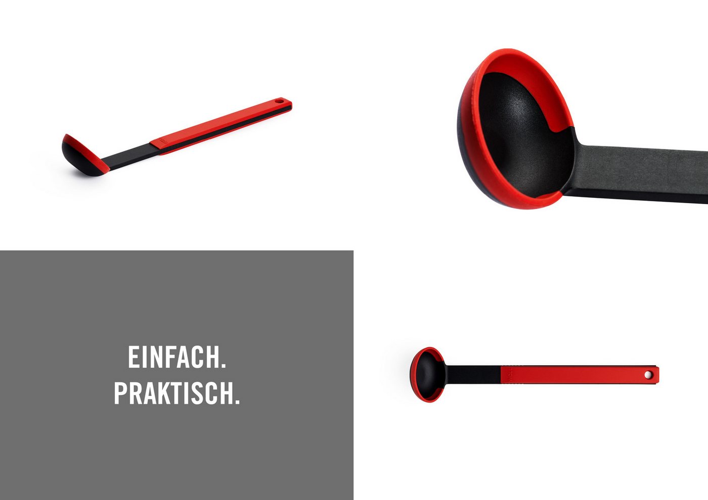 WOLL Soßenlöffel Cook it, aus hochwertigem Kunststoff und Silikon – Bild 2 von 5