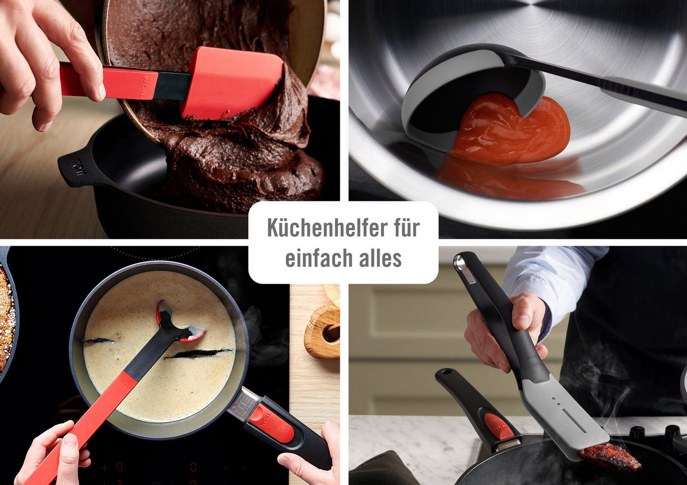 WOLL Soßenlöffel Cook it, aus hochwertigem Kunststoff und Silikon – Bild 3 von 5