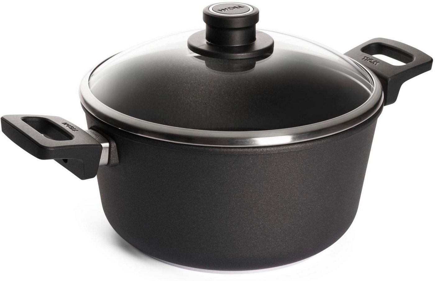 WOLL Topf-Set MADE IN GERMANY - Nowo Titanium, Aluminiumguss (Set, 8-tlg., je 1 Kochtopf 20/24/28 cm, 1 Stielkasserolle 18 cm), Induktion – Bild 4 von 5
