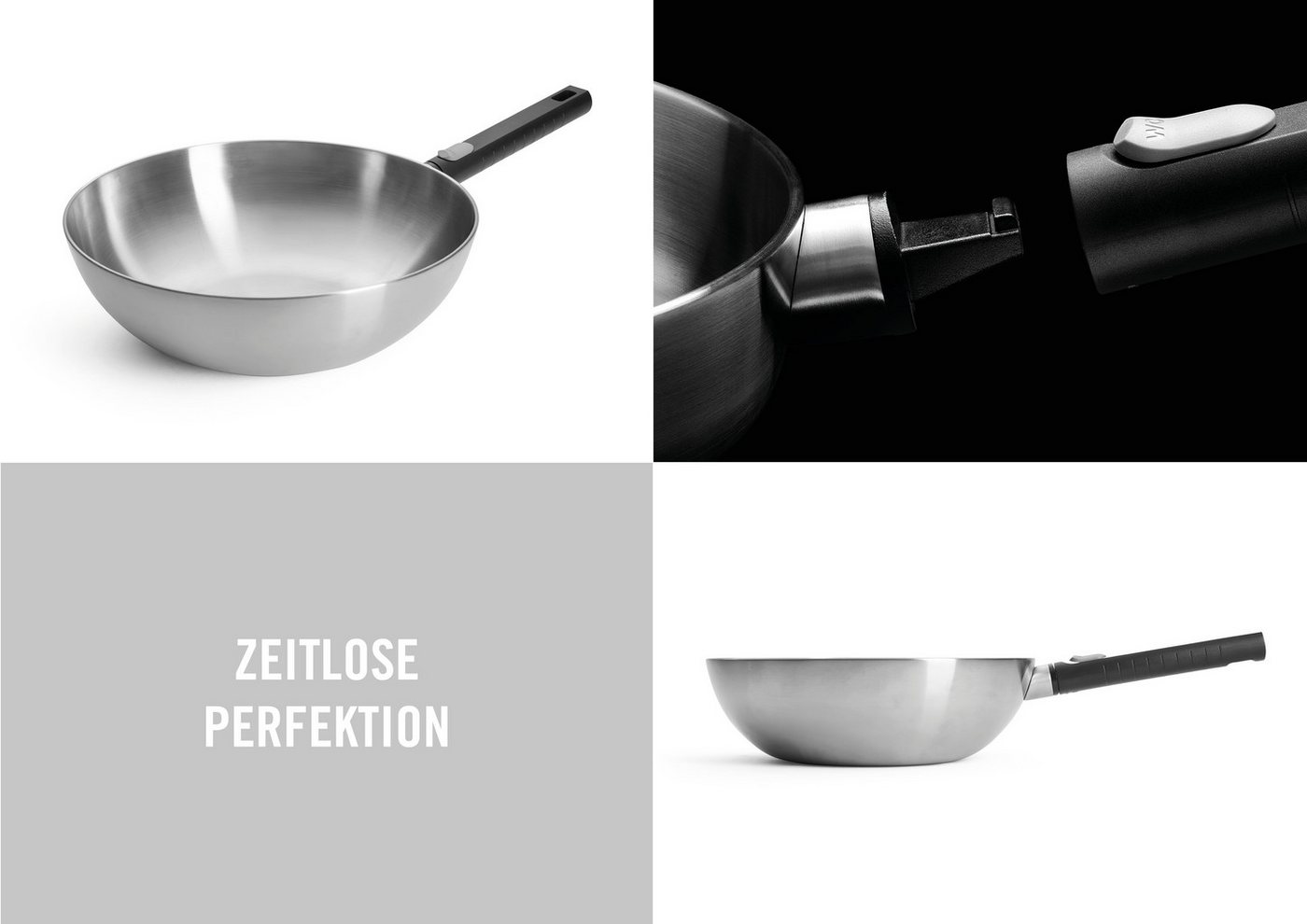 WOLL Wok Logic Steel, Edelstahl 18/10 (1-tlg), 5-Schicht-Aufbau – Bild 2 von 5