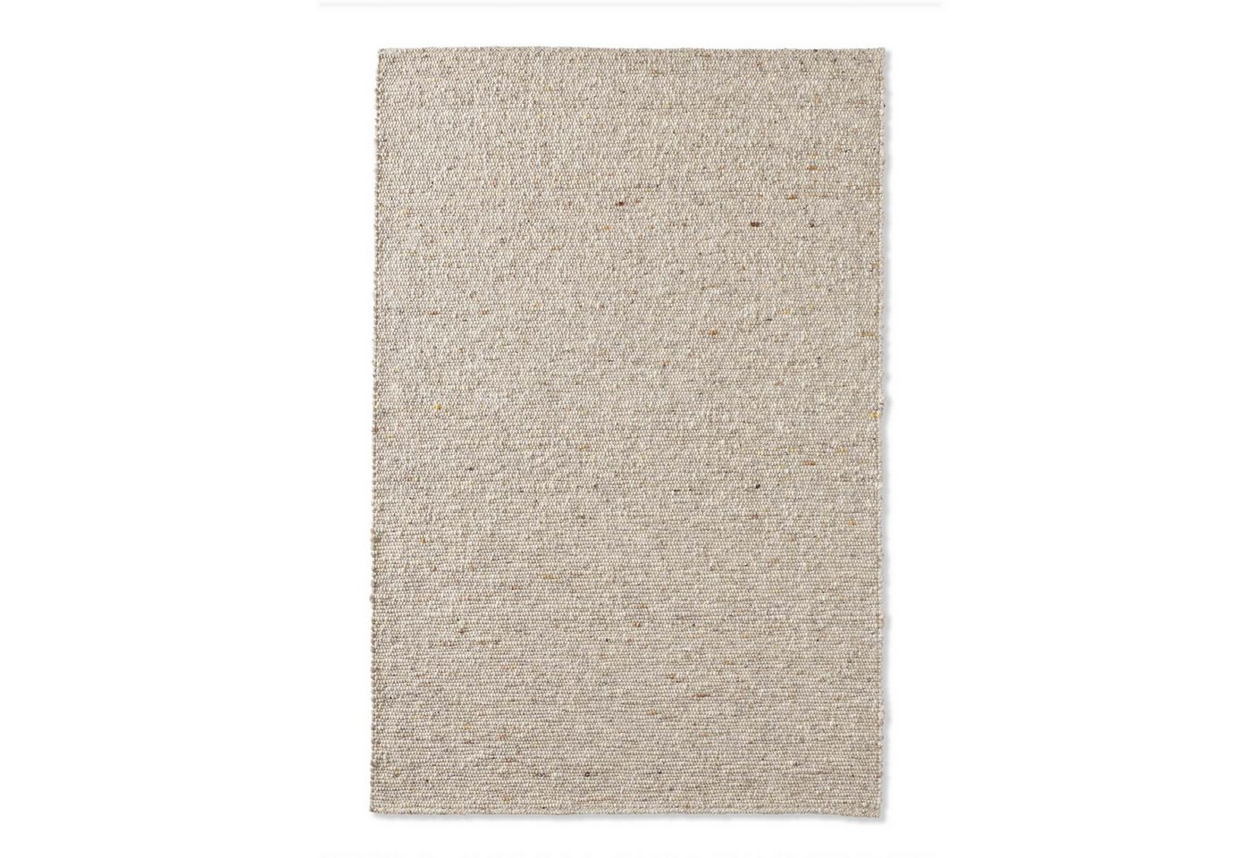 TaraCarpet Wollteppich TaraCarpet Alpen, rechteckig, Höhe: 10 mm, Handwebteppich Schurwolle graubeige Wohnzimmer Schlafzimmer 070x130 cm – Bild 2 von 5