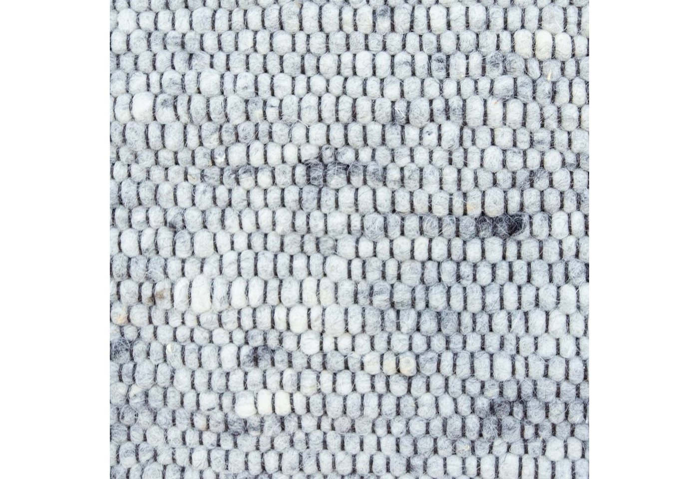 TaraCarpet Wollteppich TaraCarpet Handwebteppich Frankeneck, rund, Höhe: 13 mm, Handgewebter Teppich gewalkt Wohnzimmer Schlafzimmer Esszimmer 130x130 – Bild 3 von 4