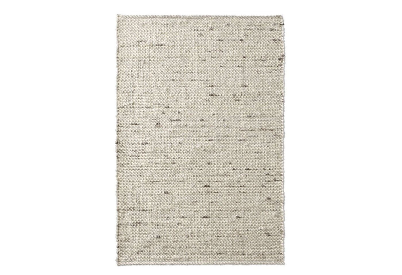 TaraCarpet Wollteppich TaraCarpet Handwebteppich Oslo, rechteckig, Höhe: 10 mm, Schurwolle Handgewebt h.grau meliert Wohnzimmer Schlafzimmer 070x240 – Bild 2 von 5