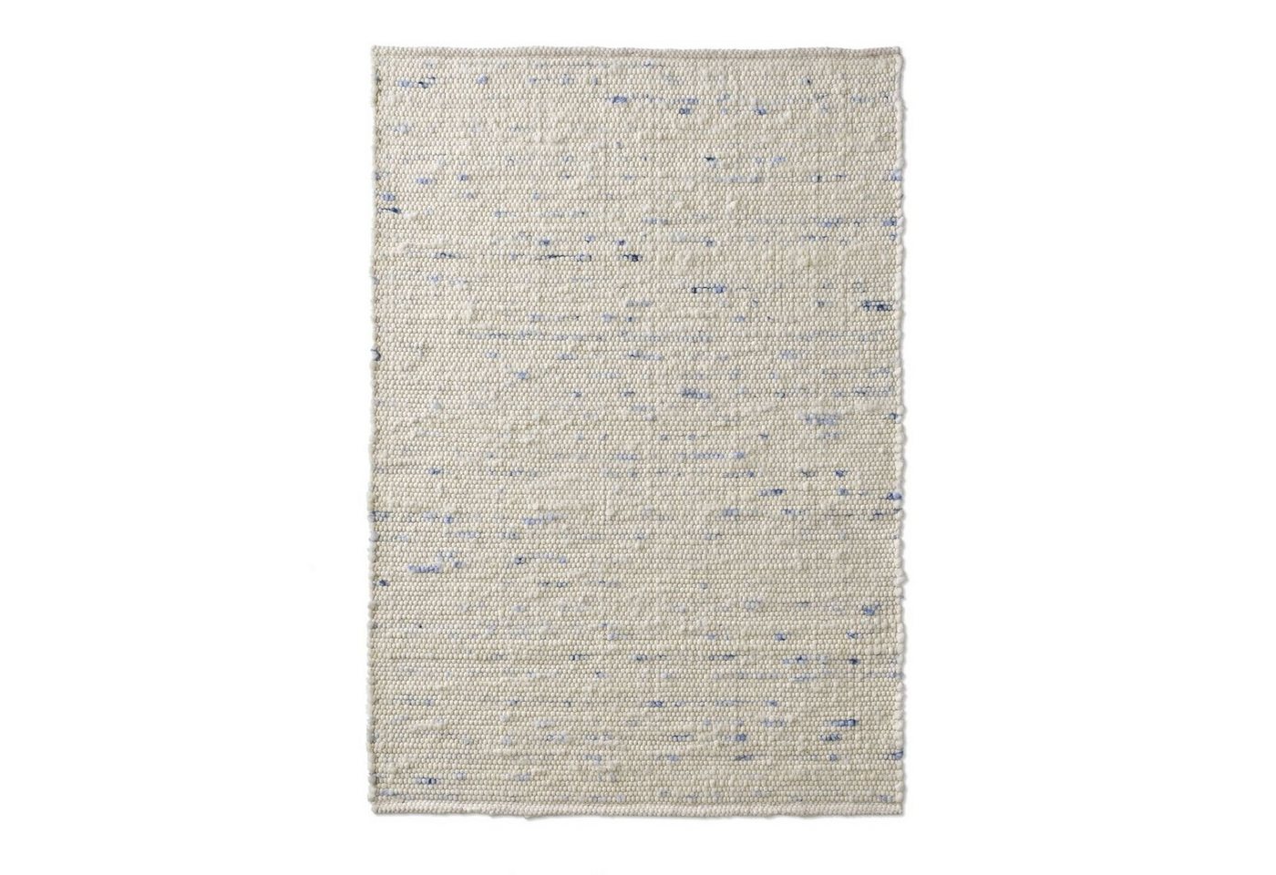 TaraCarpet Wollteppich TaraCarpet Handwebteppich Oslo, rechteckig, Höhe: 10 mm, Schurwolle Handgewebt blau meliert Wohnzimmer Schlafzimmer 090x160 cm – Bild 2 von 5