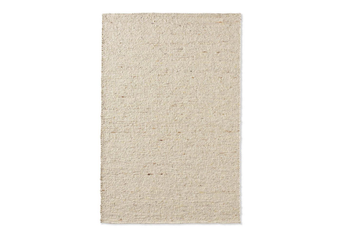 TaraCarpet Wollteppich TaraCarpet Lambrecht, rechteckig, Höhe: 13 mm, Hand-Web-Teppich beige gewalkt Wohnzimmer Esszimmer 070x130 cm – Bild 2 von 5