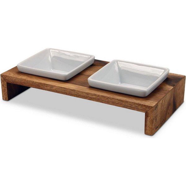 Wolters Napf-Set Futterstation Meshidai Doppelnapf True teak
