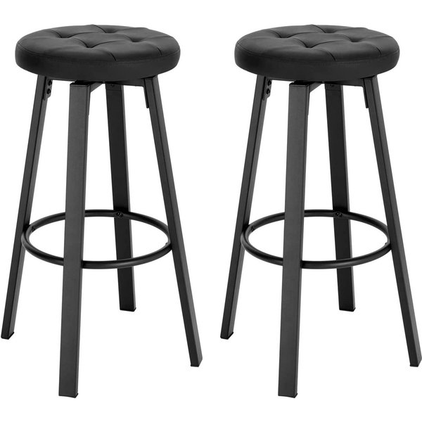 Woltu Barhocker (2 St), mit drehbarem Sitz Φ 35,5 cm, gepolsterer Hocker