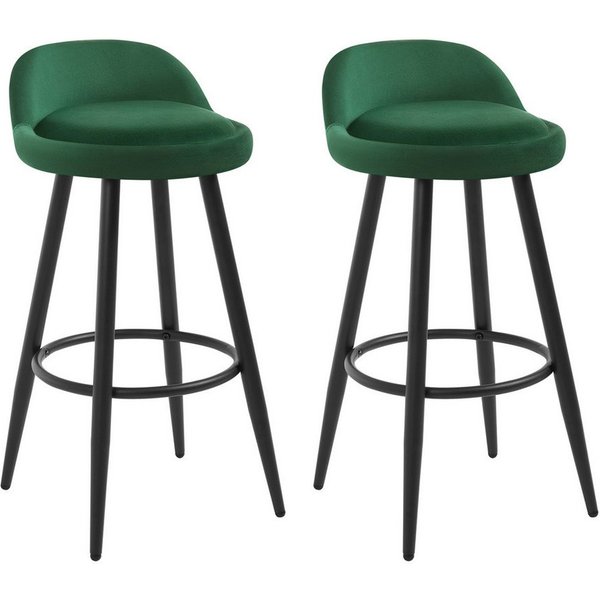 Woltu Barhocker (Set, 2 St), Barstühle mit Lehne, Belastbarkeit bis 150 kg