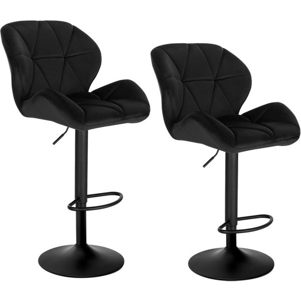 Woltu Barhocker (Set, 2 St), Tresenhocker Designer Hocker mit Rückenlehne