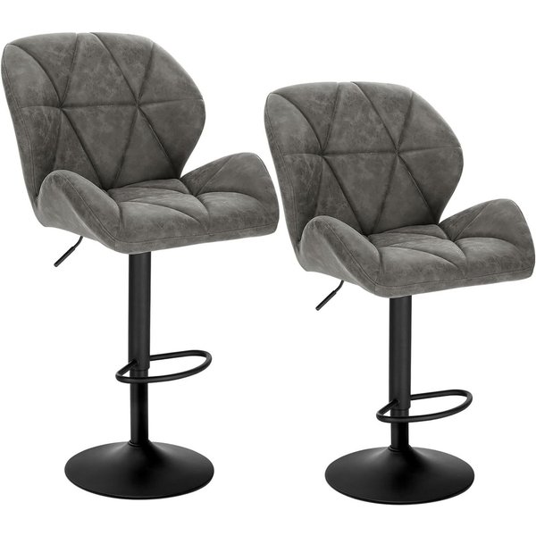 Woltu Barhocker (Set, 2 St), Tresenhocker Designer Hocker mit Rückenlehne