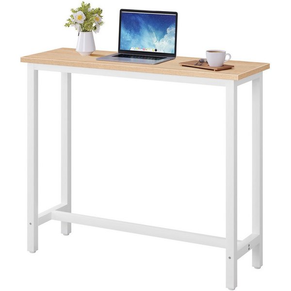 Woltu Bartisch (1-St), Metallgestell, Tischplatte aus MDF, 120x40x100cm