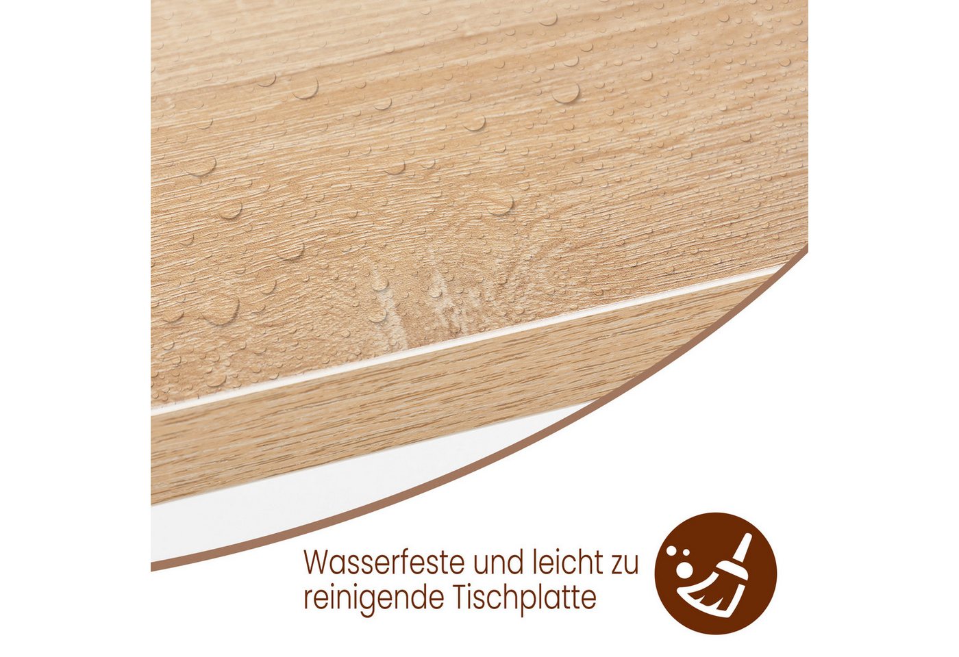 Woltu Bartisch (1-St), Metallgestell, Tischplatte aus MDF, 120x40x100cm – Bild 5 von 5