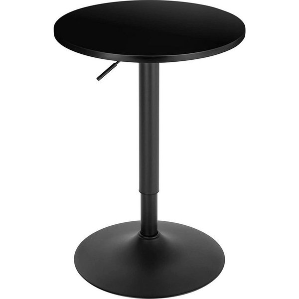 Woltu Bartisch (1-St), runde höhenverstellbare Tischplatte, aus MDF Metall