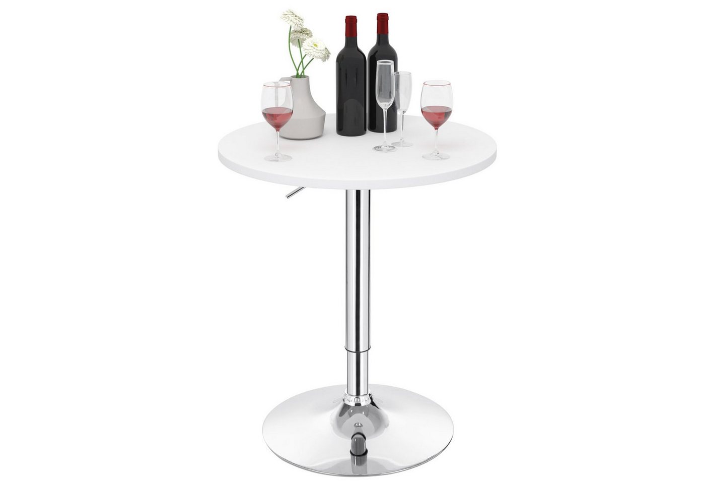 Woltu Bartisch (1-St), Stehtisch Drehtisch, MDF Partytisch, höhenverstellbar – Bild 2 von 5
