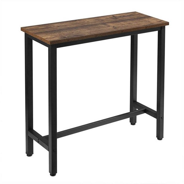 Woltu Bartisch, Bartisch aus Metall, Tischplatte aus MDF, 100x40cm