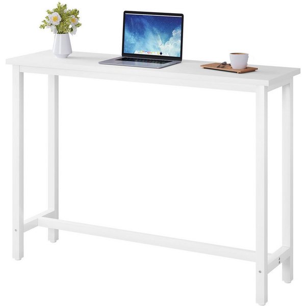 Woltu Bartisch, Bartisch aus Metall, Tischplatte aus MDF, 100x40cm