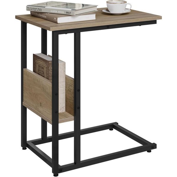 Woltu Beistelltisch (1-St), Kaffeetisch Couchtisch Sofatisch aus Metall MDF