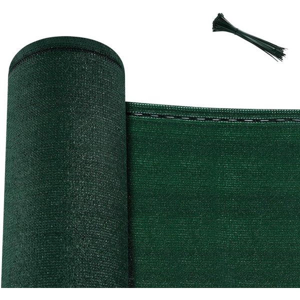 Woltu Blende, Zaunblende sichtschutz, aus 180 g/m² HDPE mit Kabelbindern