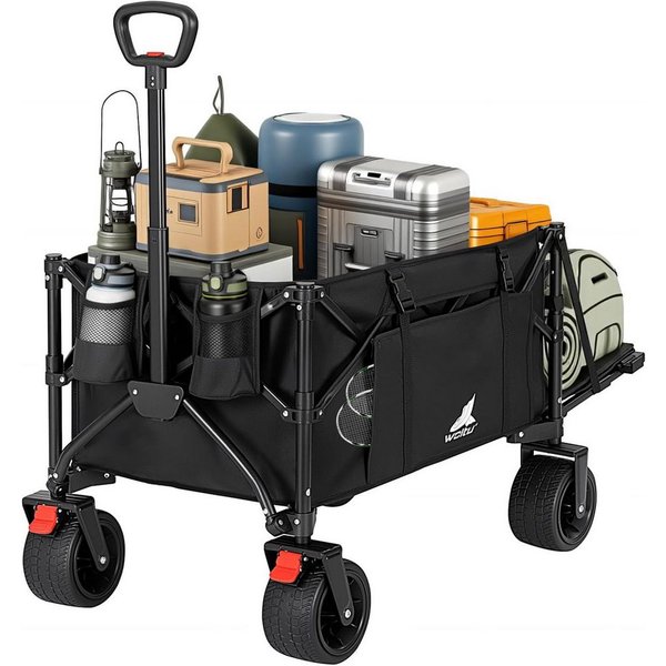 Woltu Bollerwagen (1-tlg), faltbar, Campingwagen 205 L, Tragkraft 180 kg