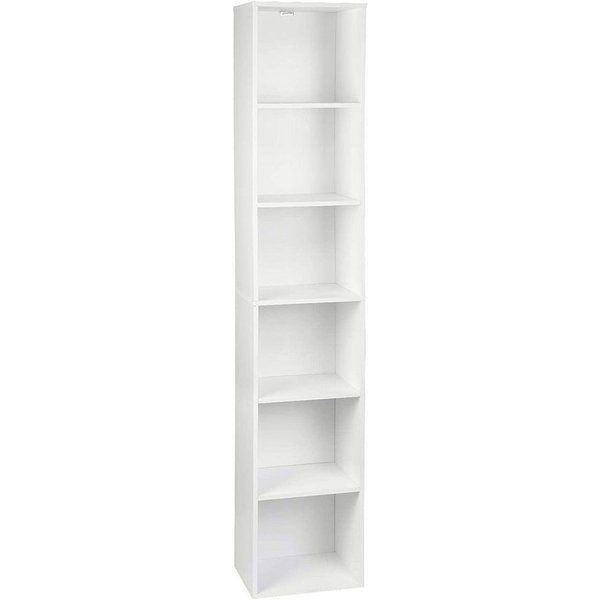 Woltu Bücherregal, 1-tlg., Aktenschrank, MDF, 6 Fächer, 30x24x158,5cm