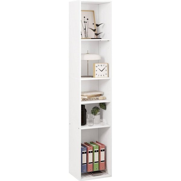 Woltu Bücherregal, 1-tlg., offenes Regal mit 5 Würfeln aus Holzwerkstoff