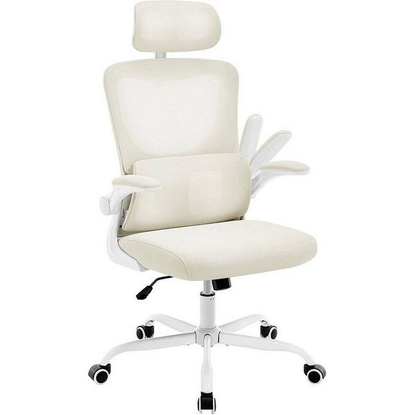 Woltu Bürostuhl (1 St), ergonomisch,Schaukelfunktion, Netzstoff, umkehrbare Armlehnen
