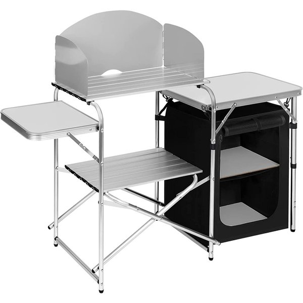 Woltu Campingtisch, faltbar tragbar inkl.Tragetasche mit Aluminiumgestell