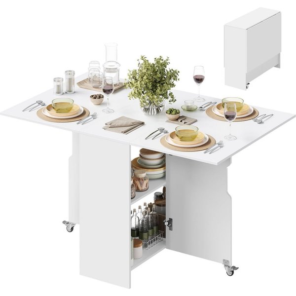 Woltu Esstisch, klappbar, Küchentisch für 2-4 Personen, 130x80x72 cm