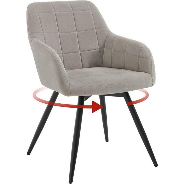Woltu Esszimmerstuhl (1 St), gepolsterter ergonomischer, mit Metallbeinen