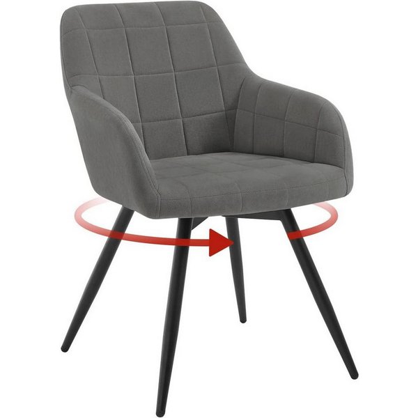 Woltu Esszimmerstuhl (1 St), gepolsterter ergonomischer, mit Metallbeinen