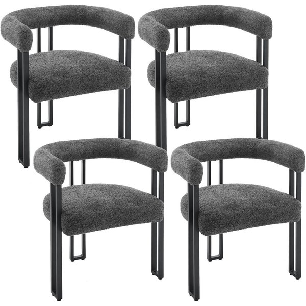Woltu Esszimmerstuhl, Design Stuhl Küchenstuhl Sessel bequem modern, aus Chenille