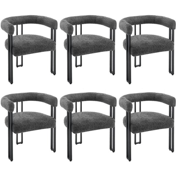 Woltu Esszimmerstuhl, Design Stuhl Küchenstuhl Sessel bequem modern, aus Chenille