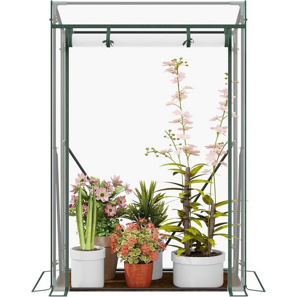 Woltu Foliengewächshaus, Tomatengewächshaus Treibhaus Transparent