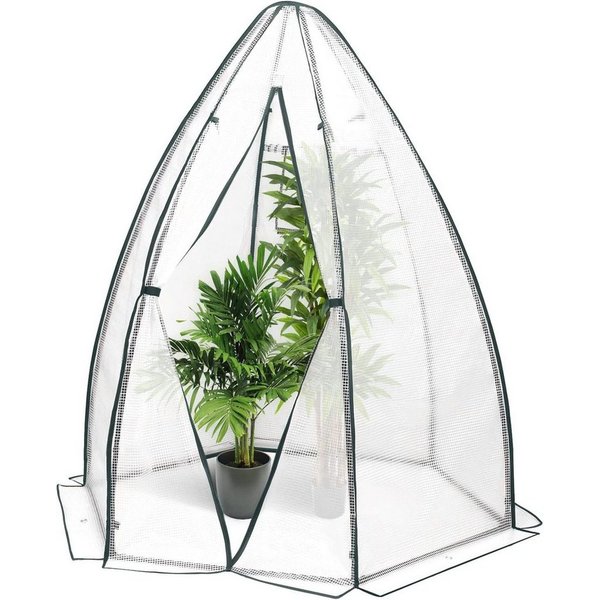 Woltu Foliengewächshaus, BxTxH: 160 x 160 x 180,00 cm, PE halbtransparente Tomatenhaus, Winterschutz