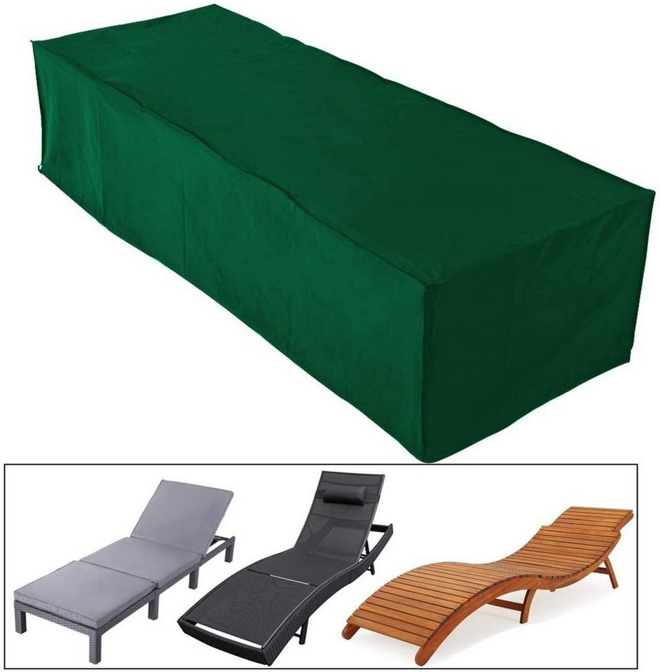 Woltu Gartenmöbel-Schutzhülle (1-St), Schutzhülle für Sonnenliege, grün, 218 x 77 x 55 cm – Bild 2 von 4