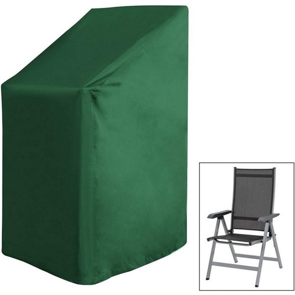 Woltu Gartenmöbel-Schutzhülle, Abdeckung für Gartenstuhl 65x65x120/80cm, Plane UV-Beständig, Grün