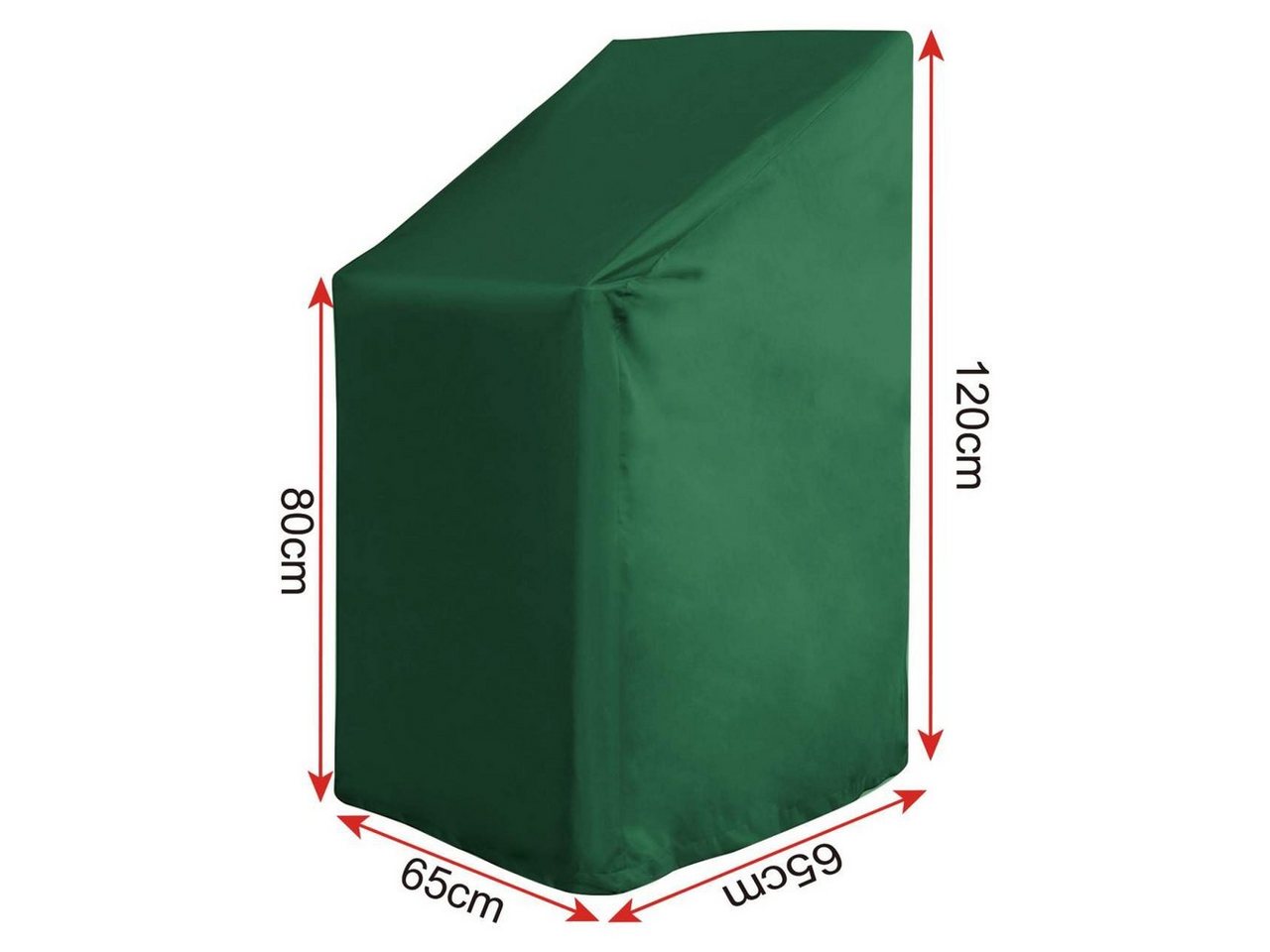 Woltu Gartenmöbel-Schutzhülle, Abdeckung für Gartenstuhl 65x65x120/80cm, Plane UV-Beständig, Grün – Bild 3 von 3