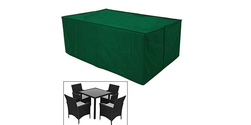 Woltu Gartenmöbel-Schutzhülle, Schutzhülle & Abdeckhaube für Sitzgruppe, grün – Bild 2 von 5