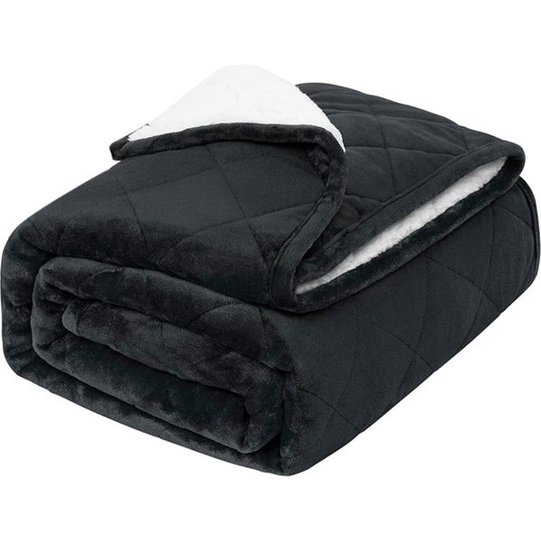 Woltu Gewichtsdecke, Bezug: Flanell Sherpa, Therapiedecke, Schwere Decke aus Flanell Sherpa